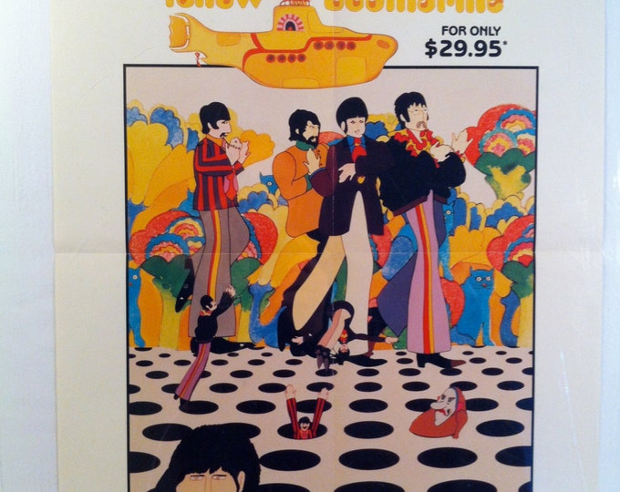 The Beatles Yellow Submarine VHS Video Release Promotional Etsy