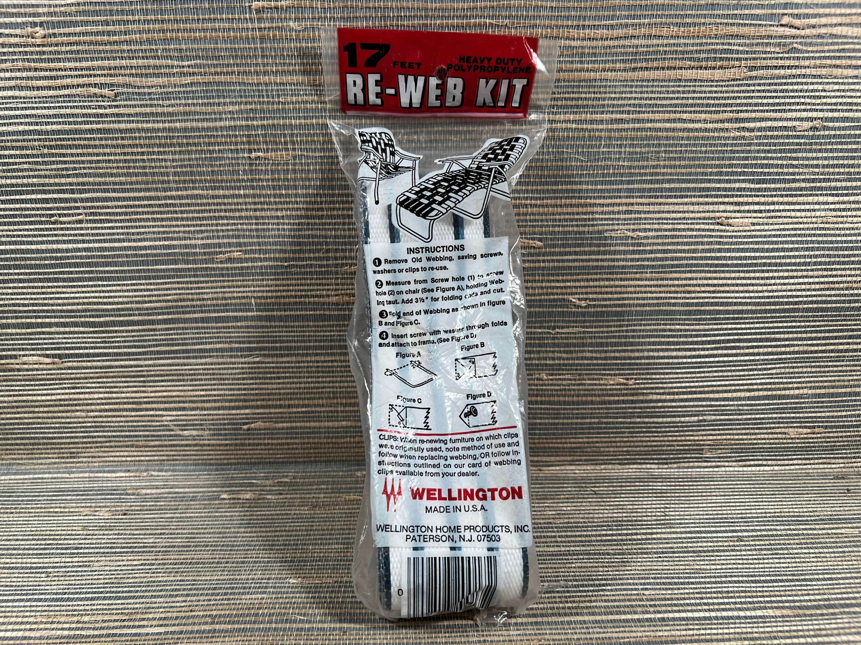 Wellington Webbing Kit, lawn chair webbing kit replacement.