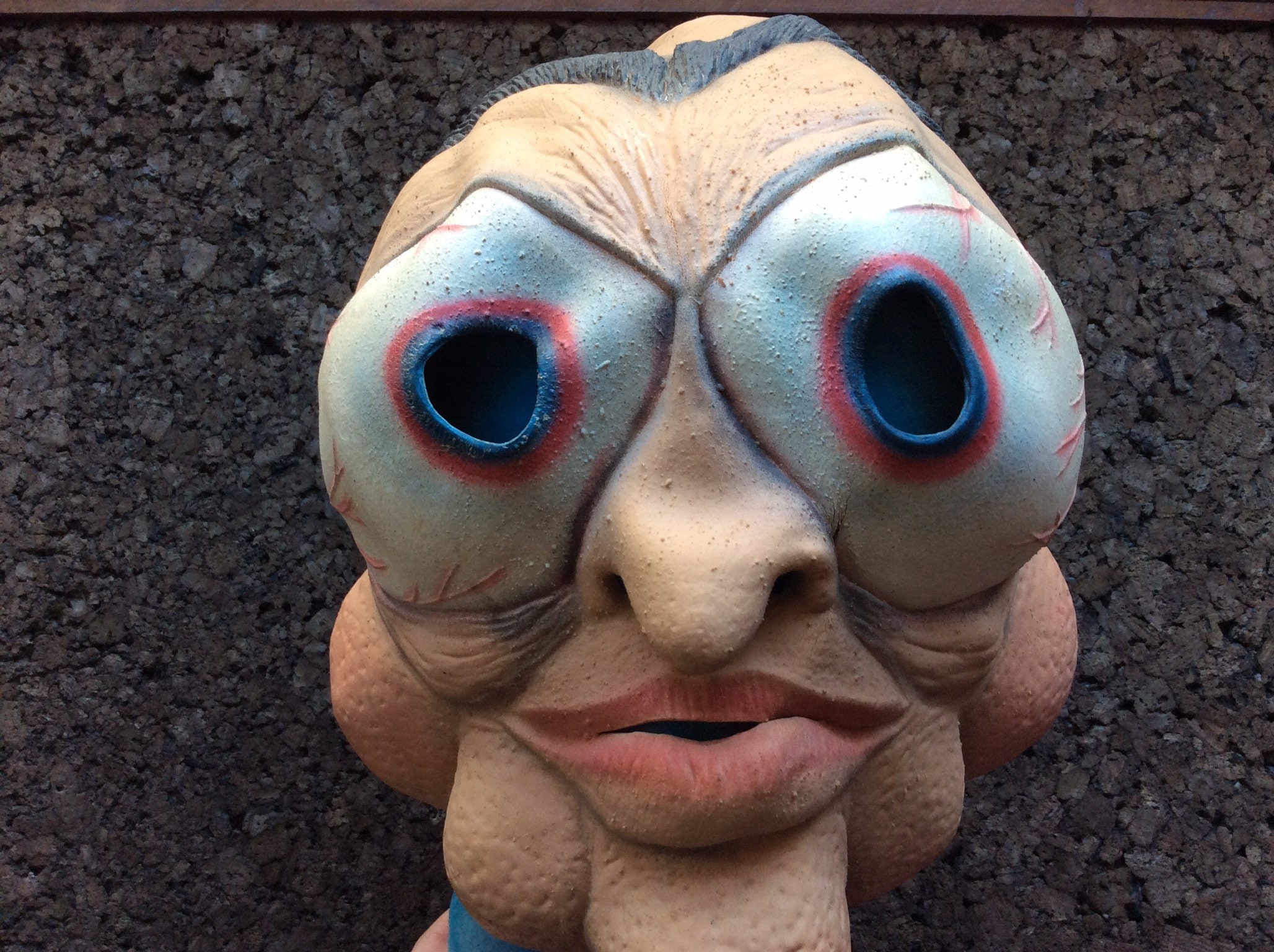 Vintage Bugsy Mask 1986 Don Post Studios Huge BugEyes Unibrow Etsy