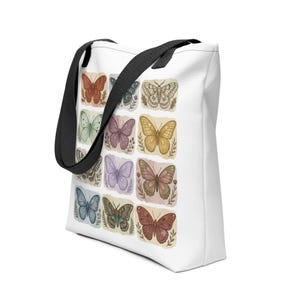 Vintage Butterfly Tote Bag | Vintage Nature Print | Cottagecore Aesthetic Bag