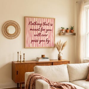 Motivational Quote Framed Print | Wooden Frame Wall Art | Inspirational Poster | Boho Home Decor Gift