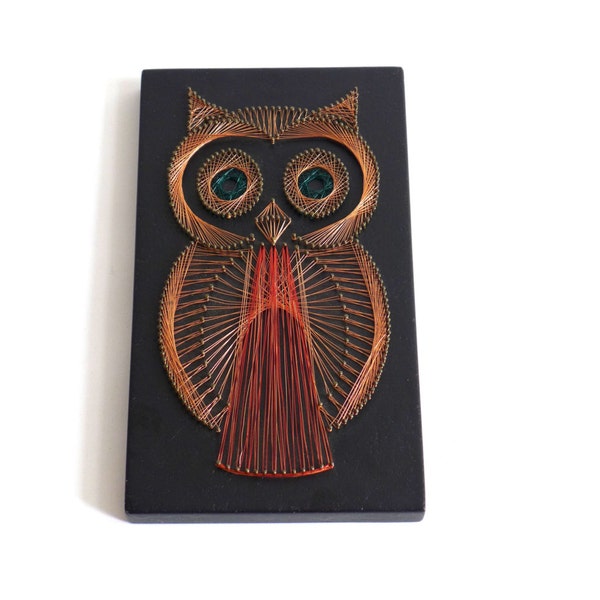 Vintage Owl Wire Art Wallhanging