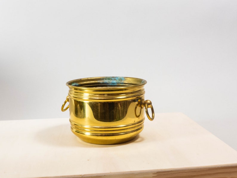 Vintage brass planter brass flower pot
