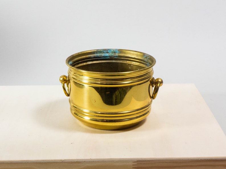 Vintage brass planter brass flower pot