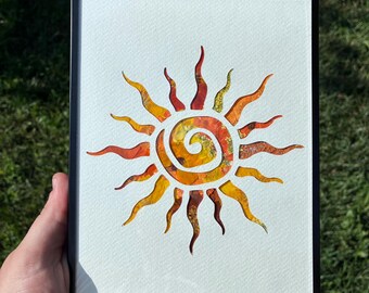 Geperste bloemenzonkunst