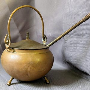 Vintage English Copper Gypsy Cauldron / Smudge Pot / Cape Cod Fire Starter