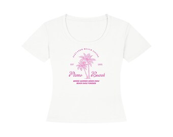 Women's Pismo Beach Pink Tencel Baby T-Shirt