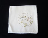 Vintage real silk handkerchiefs Hand painted Bulgarian Wedding Handkerchief