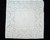Vintage cotton handkerchief Bulgaria 50s Very rare