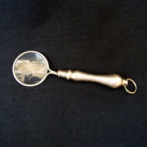 Vintage magnifying glass silver plated