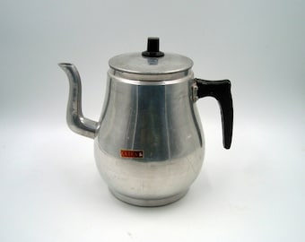 Chaleira vintage de alumínio anodizado, 2,4 litros