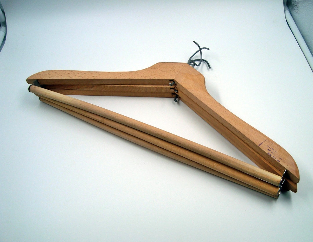 Vintage Wood Hangers Set of 3 - Etsy