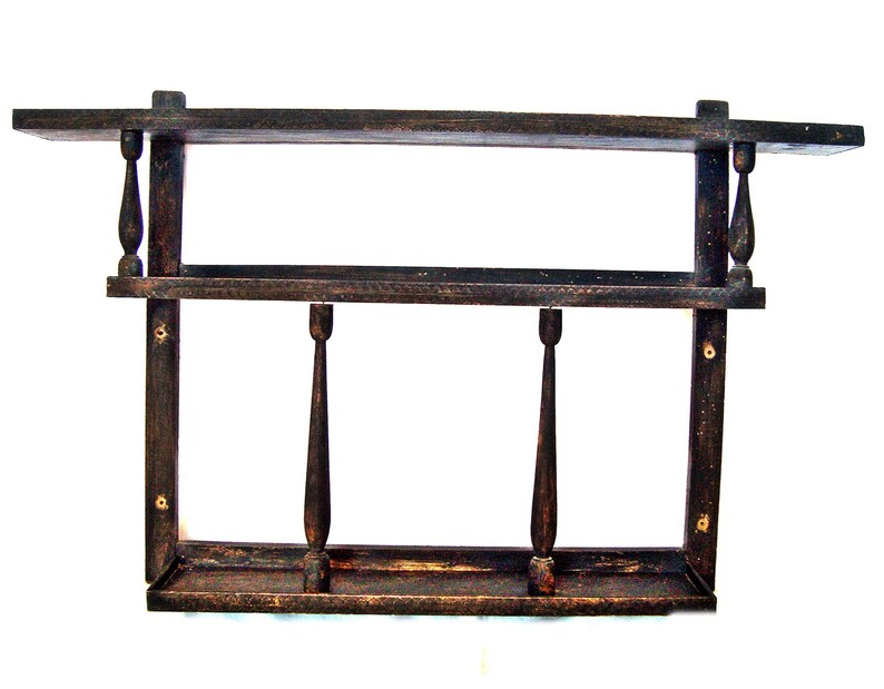 Vintage Antique Wall Shelf Mounted Kitchen Decor