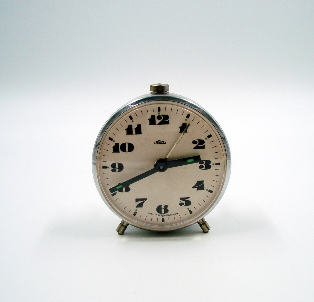 Vintage Mechanical Alarm Clock PRIM Czechoslovakia 80s - Etsy