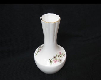 Vintage fine bone china vase Floral pattern porcelain vase