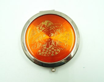 Vintage Double Pocket Mirror, Magnified