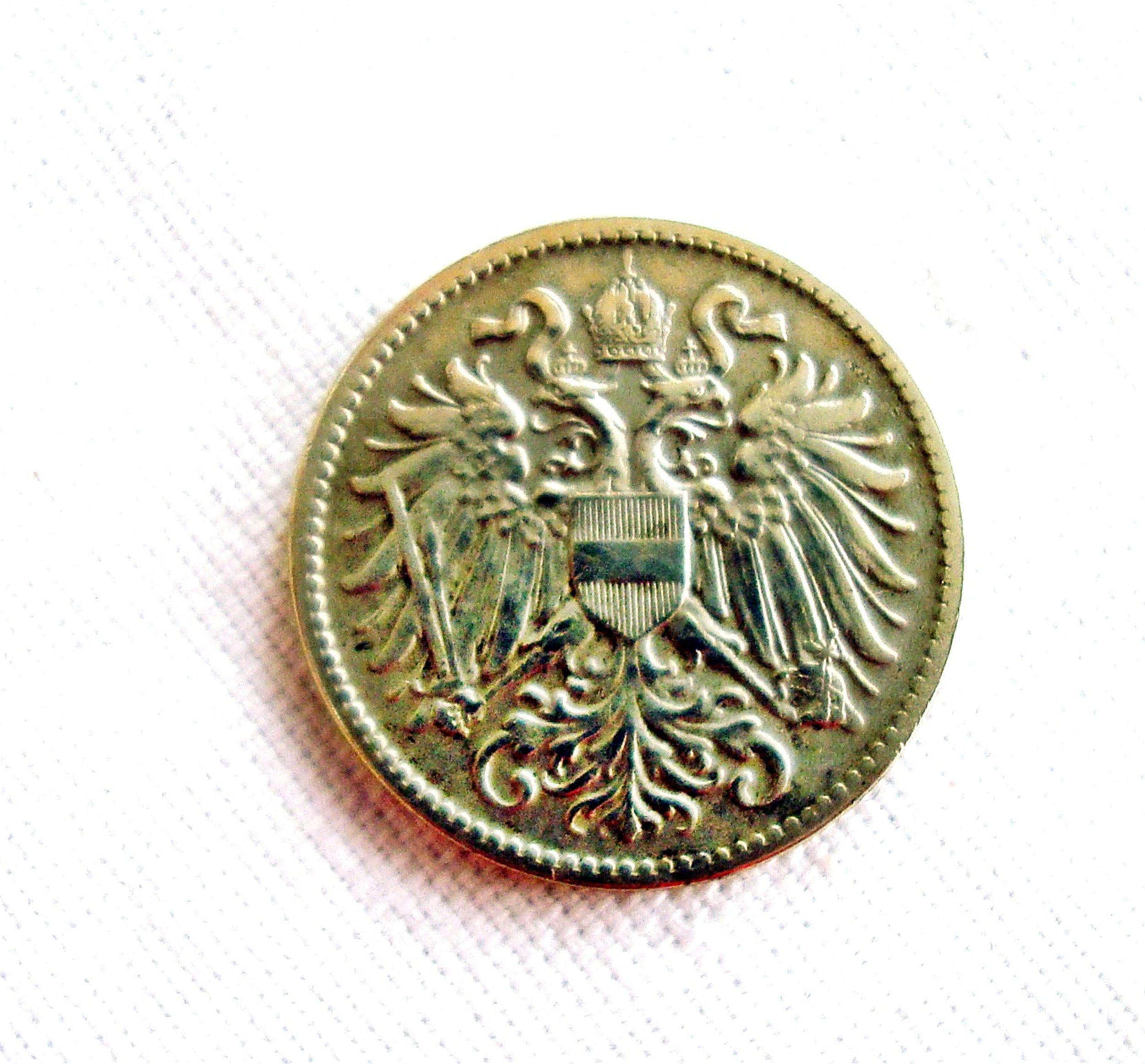 オーストリア硬貨 10ヘラー 1916年 フランツ・ヨーゼフ1世 - Etsy 日本