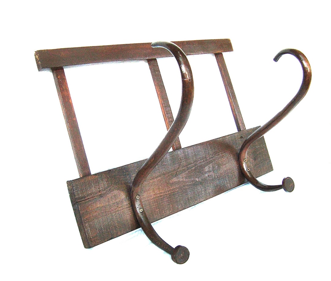 Vintage Antique Bentwood Coat Rack Hats Hooks Reclaimed Wall Hanger Etsy