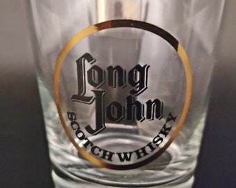 Vintage Whisky Glass Long John From 80s - Etsy