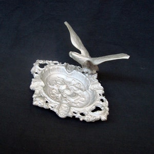 Antique vintage brass ashtray Hunting scene