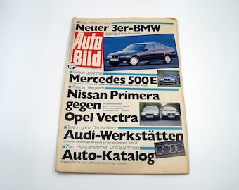 Vintage Auto bild Zeitschrift Deutschland 1990