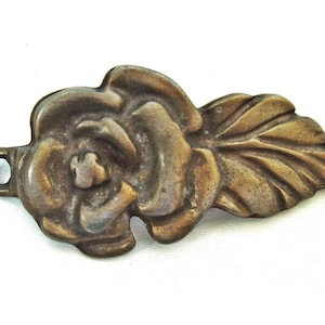 Vintage brass woman belt buckle Rose design belt buckle Rare and original find