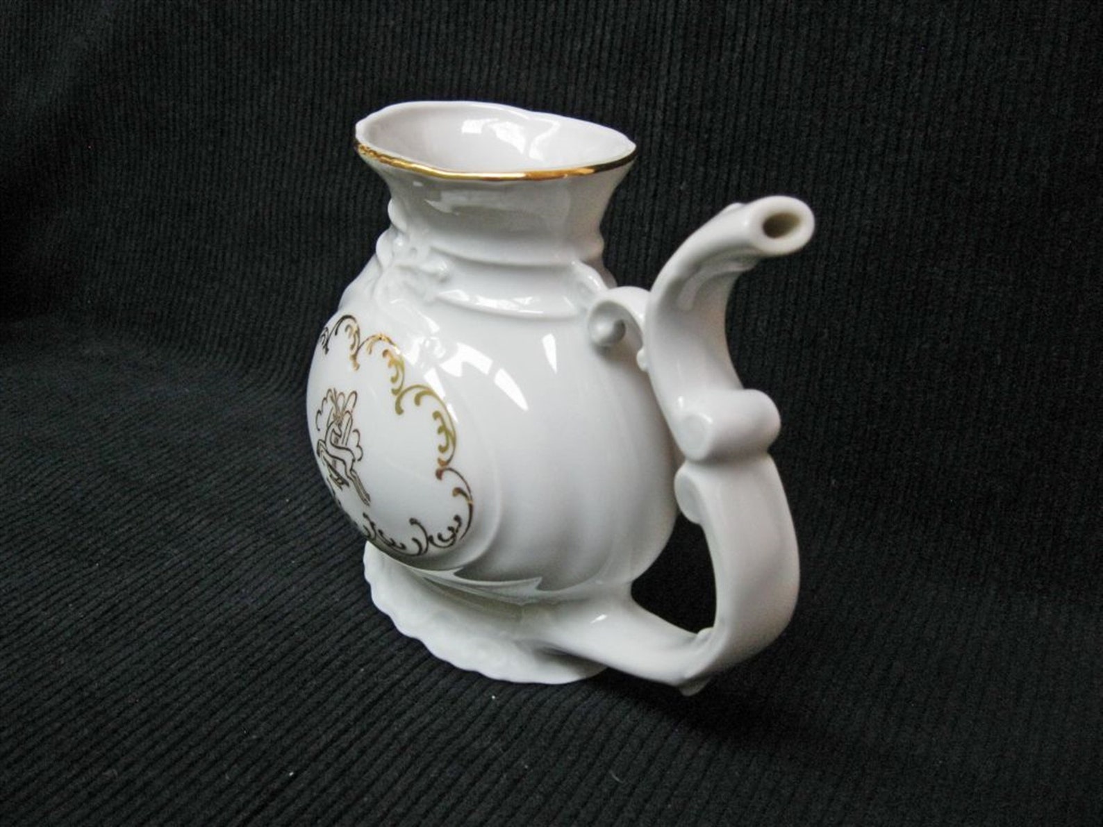 Vintage Fine Bone China Pitcher Milk Jug Creamer Bohemian Art Nouveau