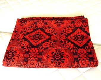 Antique vintage NEW hand-woven bedspread / coverlet Reversible Homemade Unique design