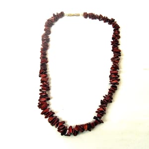 Vintage Karneol und Perlmutt Kette