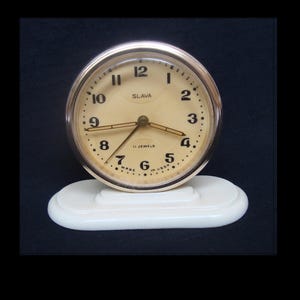 Vintage mechanical alarm clock “Slava” – &quot;Glory&quot;
