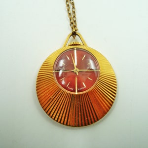 Vintage pendant watch “Slava” with chain