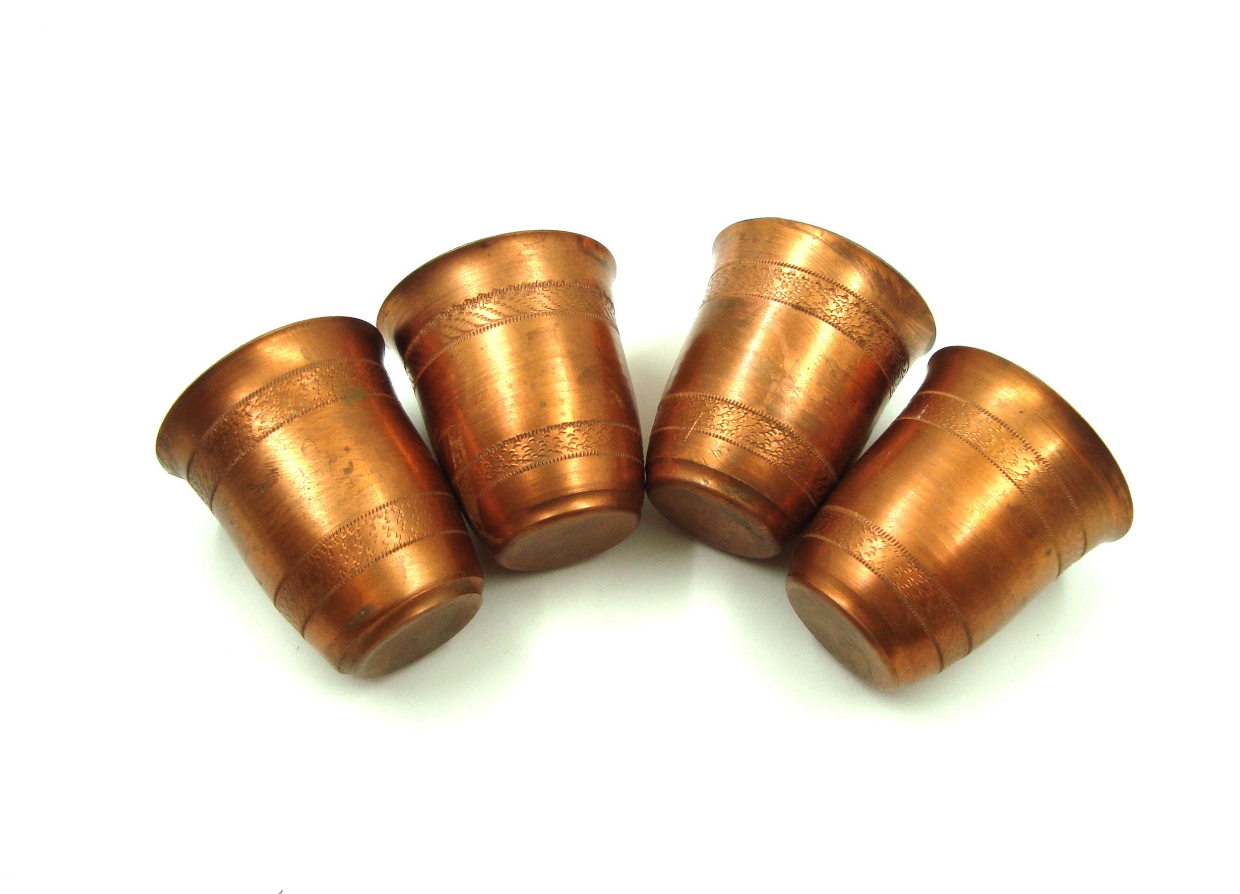 ヴィンテージ銅カップ 4個セット - Etsy 日本
