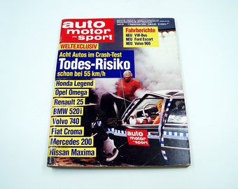 Vintage Auto Motor Sport magazine Germany 1990