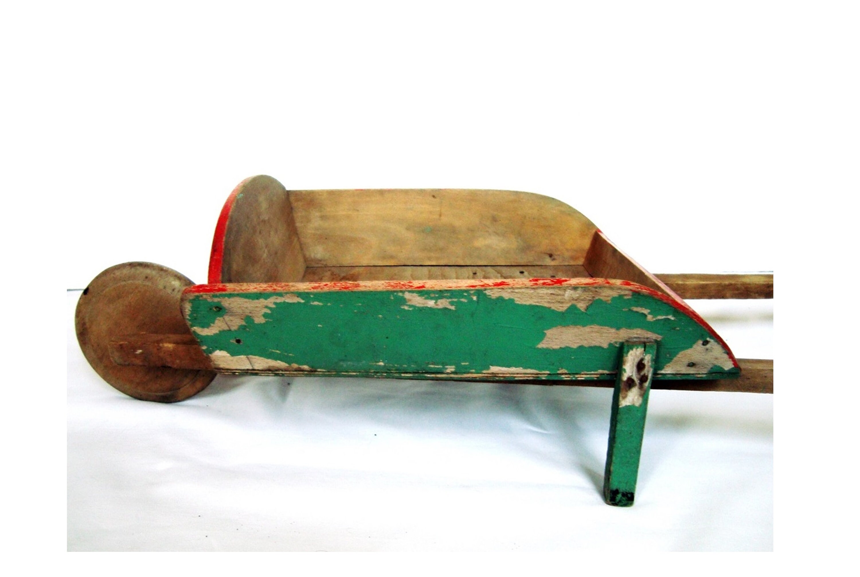 Antique wooden toy wheelbarrow handcart 40s Etsy