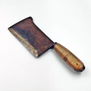 Vintage hand wrought iron cleaver/chopper Butcher knife