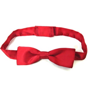 Vintage men’s bow-tie Red satin necktie Teal men’s tie Groomsman bow-tie New