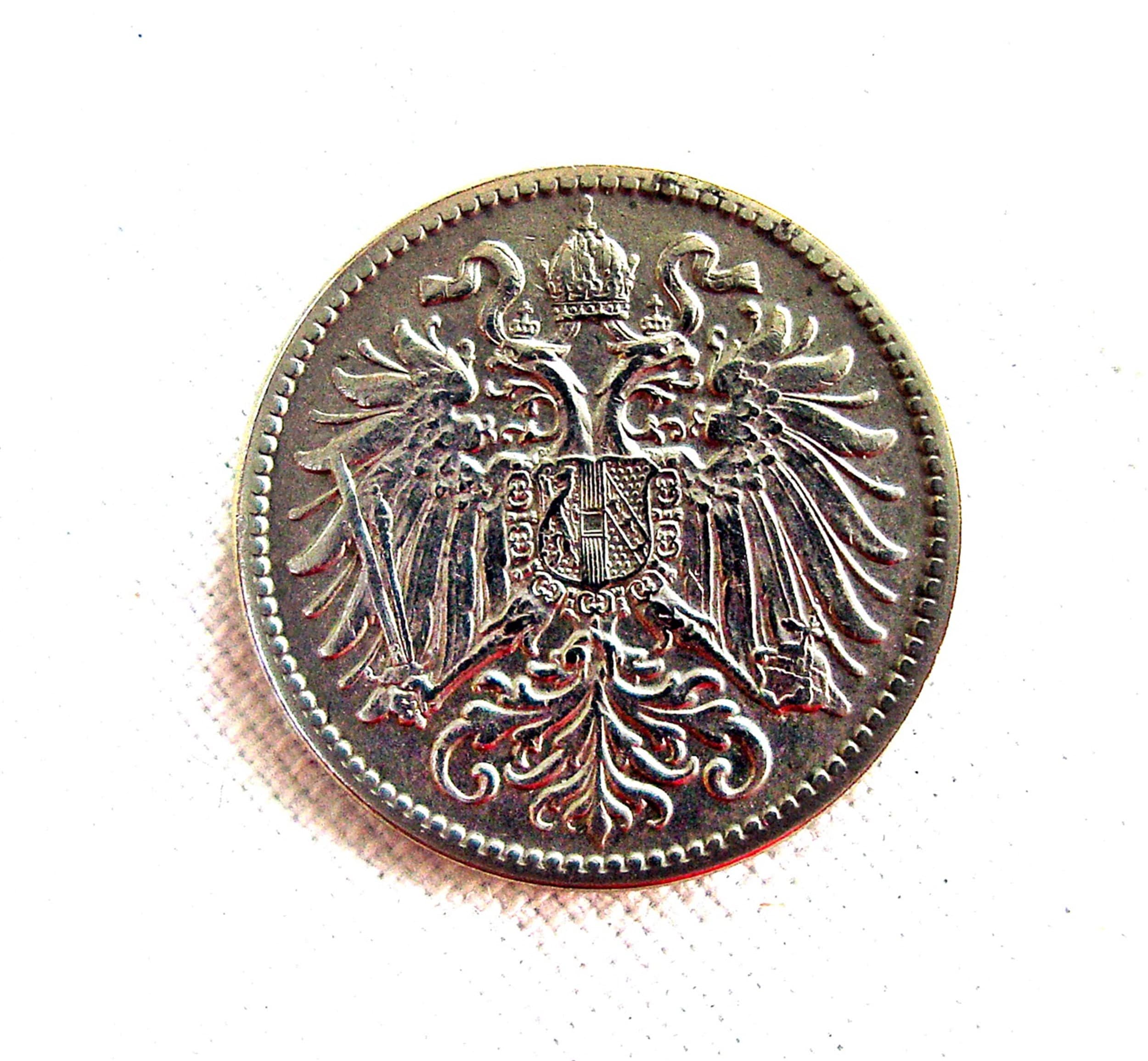 Austrian Coin 10 Heller 1909 Franz Joseph I - Etsy