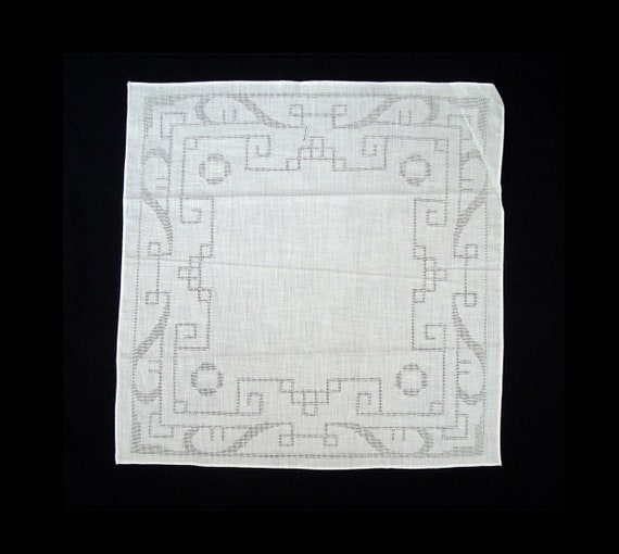 Vintage cotton handkerchief Bulgaria 50s Very rare