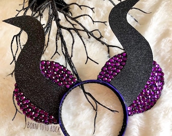 Maleficent Mouse Ears || Born Tutu Rock