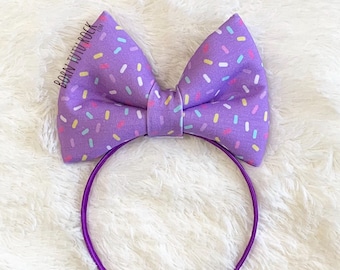 Sprinkles Bow || Birthday Bow || by Born Tutu Rock