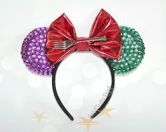 Mermaid Mouse Ears || Ariel Mouse Ears || Born Tutu Rock