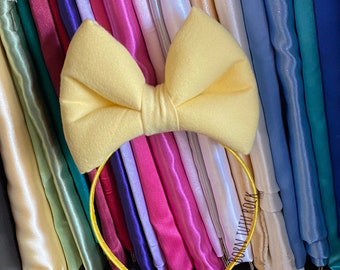 Big Yellow Bow || Belle Bow || Born Tutu Rock