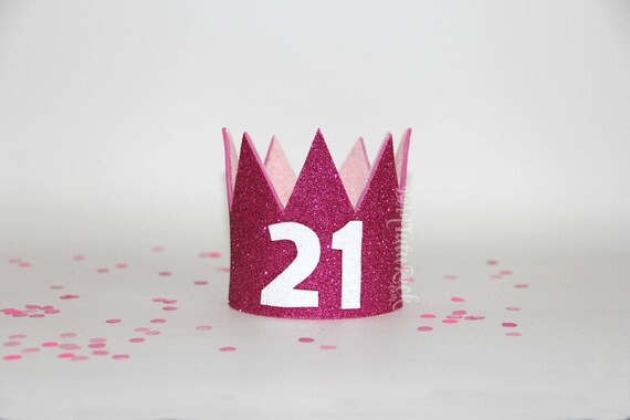 21st Birthday Crown Birthday GLAM crown Ready to Ship | Etsy