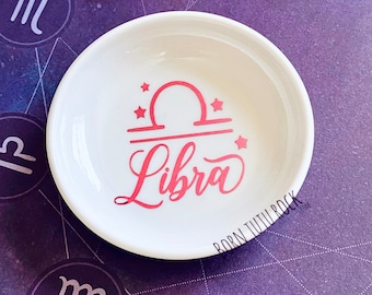 Libra Trinket Dish || Ring Dish || Born Tutu Rock