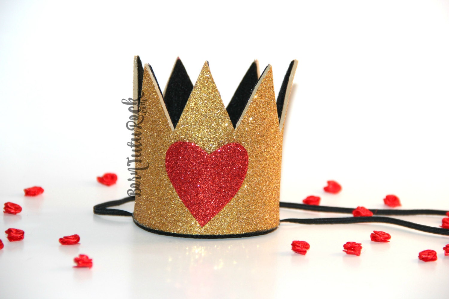 Queen of Hearts Crown || Gold Crown || Born Tutu Rock