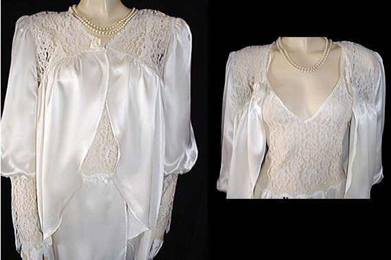 Vintage Jessica Lynn Peignoir Nightgown Set Brida… - image 2