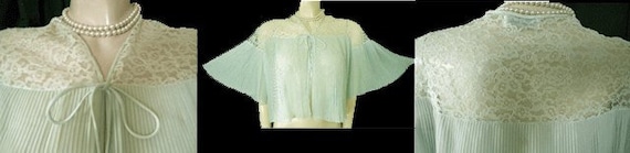 Glamorous Vintage Barbizon Crystal Pleated Ruffled