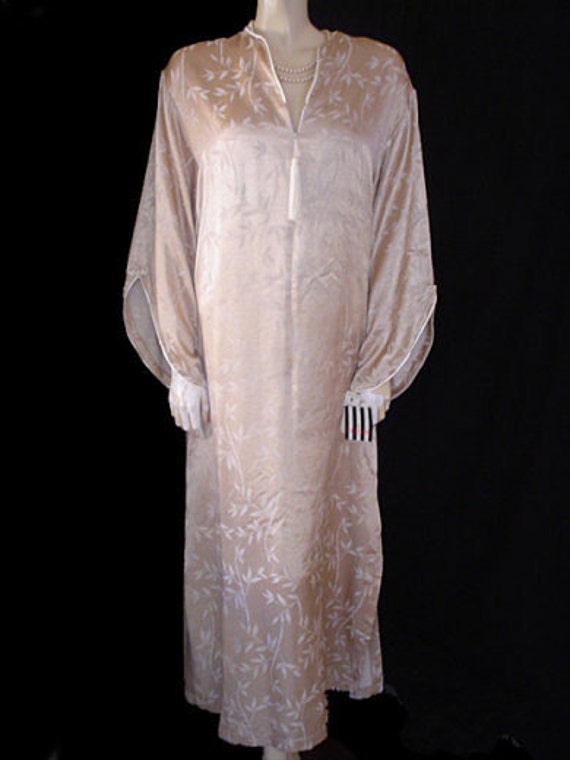 Vintage NEW W TAG Valentino Champagne Bamboo Sati… - image 2