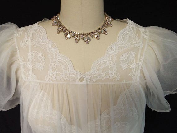 Vintage Gilead Bridal Peignoir & Nightgown Set br… - image 5