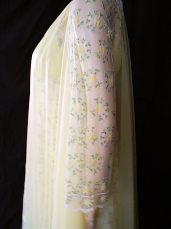 Vintage Rare Merle Norman Peignoir Nightgown Set … - image 5